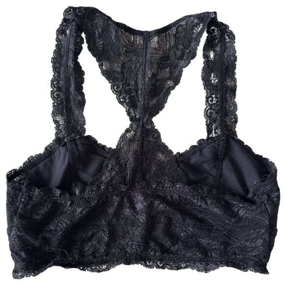 Lace Bralette Racerback In Gray By Flawless - Picture 2 of 7